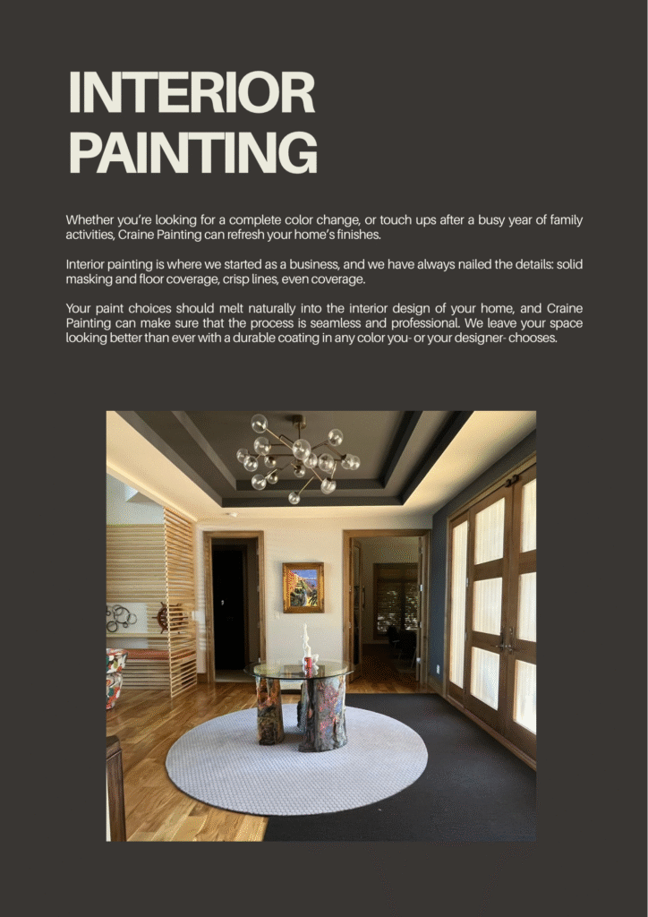 Craine Painting Services Catalogue 2026