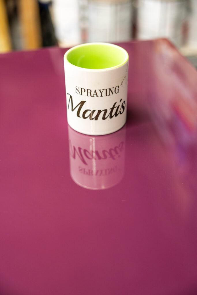 High gloss value violet finish by Craine Painting. 